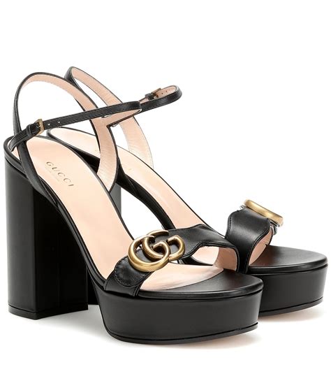 gucci women's marmont leather thong sandals - black size 11|Gucci Marmont sandals review.